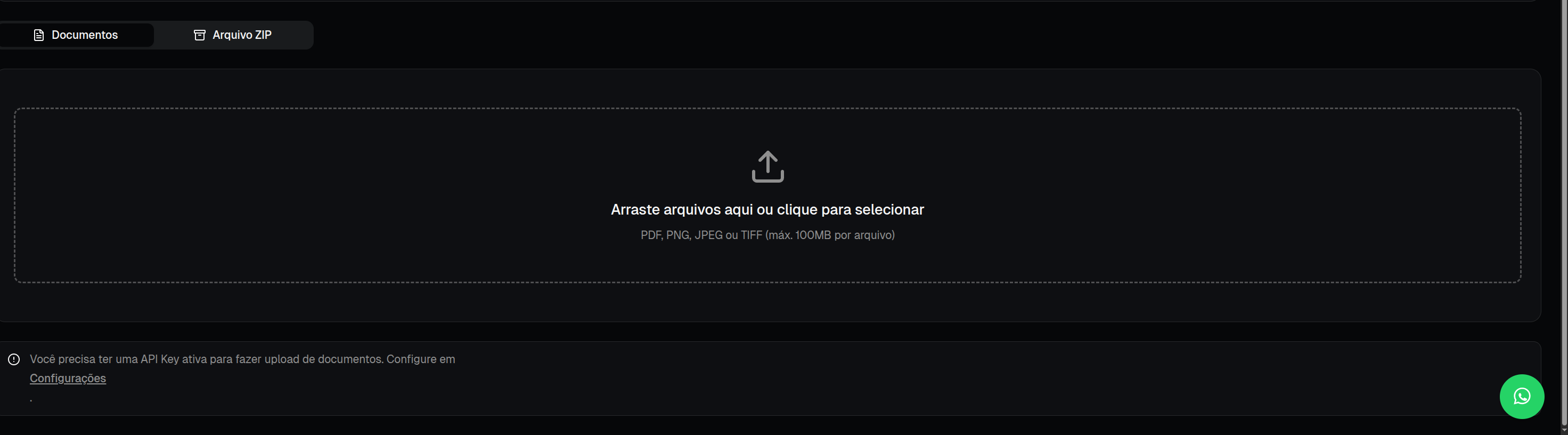 Arrastar arquivos para upload